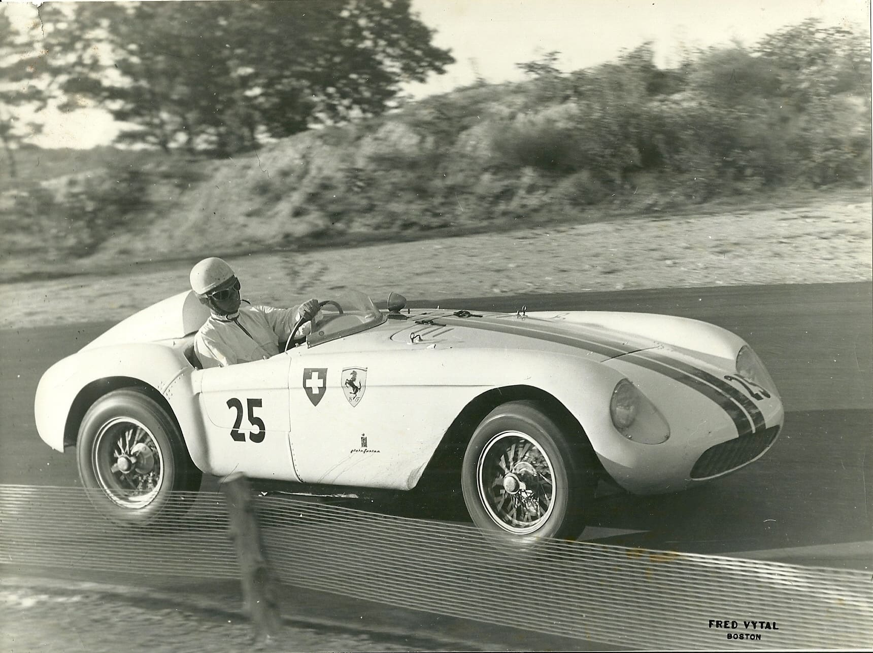 Vintage race car on a track.