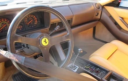 Luxury vehicle cockpit view