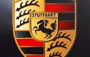 Porsche logo with horse emblem