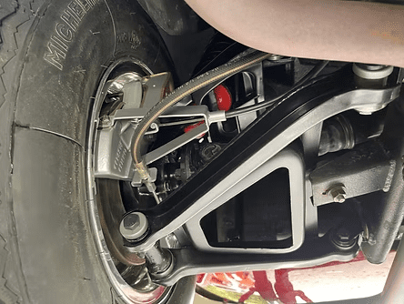 Automotive wheel and suspension detail