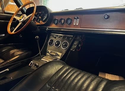 Classic dashboard with analog gauges