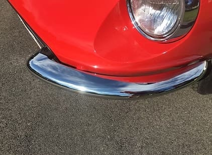 Classic car headlight and bumper