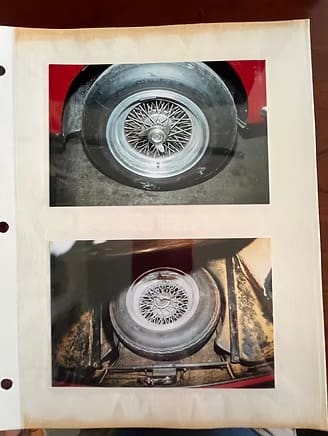 Car wheel photos in album